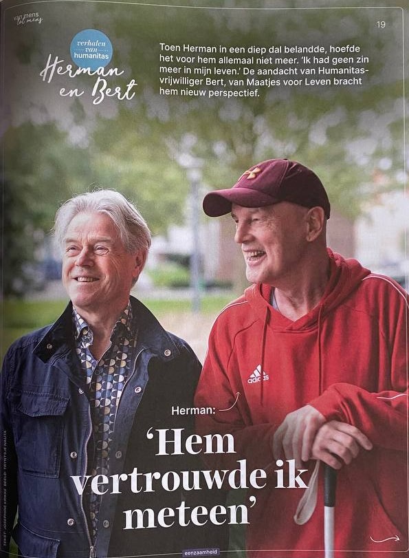 Bert Stoop en Herman, foto door Tryntsje Nauta